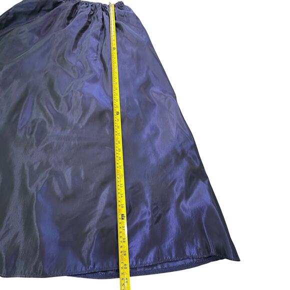 VTG Jessica McClintock for Gunne Sax SZ Large Tafetta Purple Metallic Maxi Skirt - Picture 11 of 13